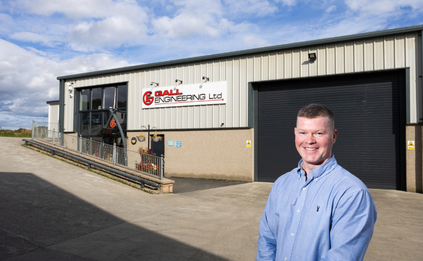 Stewart Gall, Managing Director, outside Gall Engineering