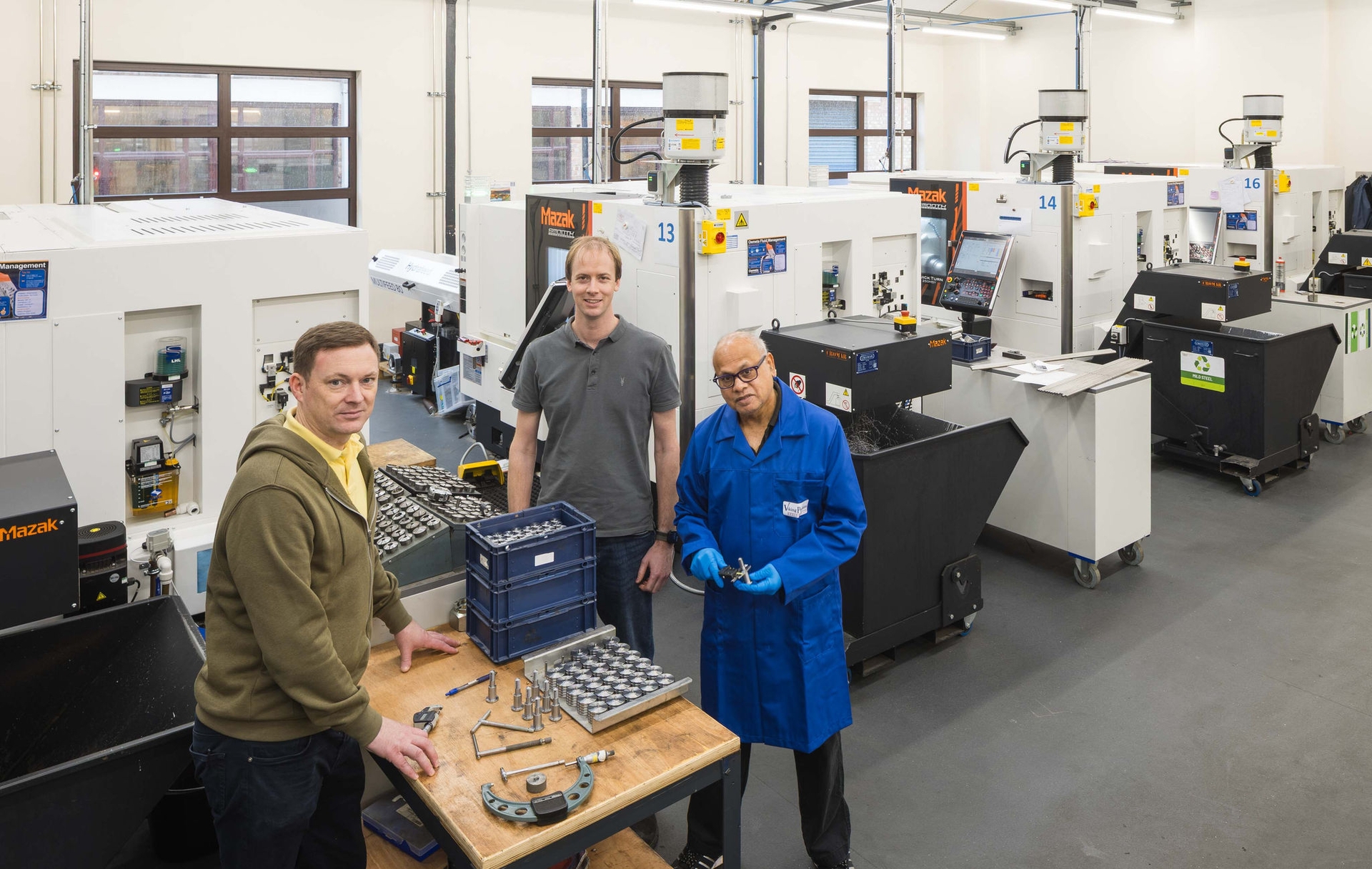 Viking Factory with parts and Mazak Machines