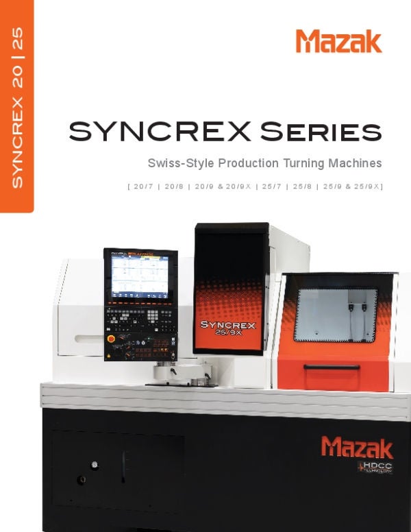 SYNCREX 20-25 Series Brochure | Mazak Corporation
