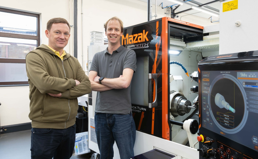 Viking Owners with Mazak Machine 