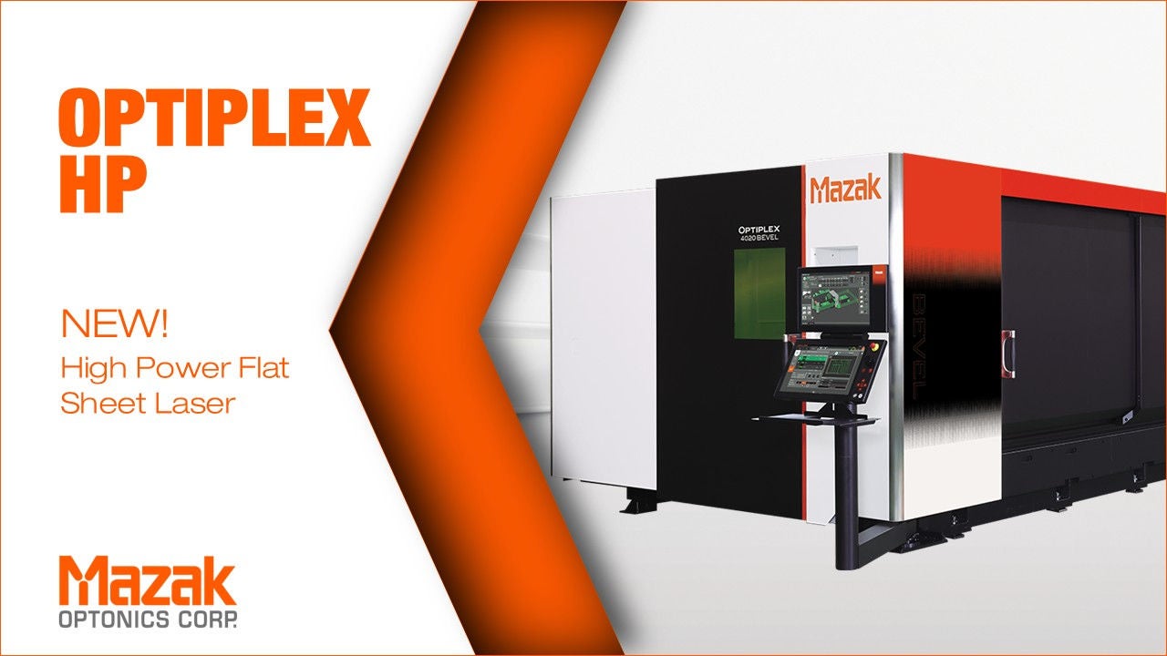 Mazak Optonics Releases High Power Flat Sheet Laser, OPTIPLEX HP